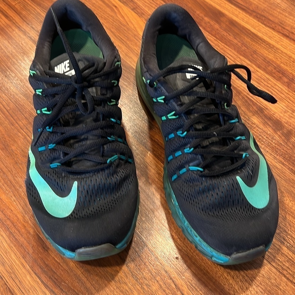 Nike 2016 Air Max 806772 003 BLACK/TURQUOISE/JADE Women's 11.5 ~ Great Condition